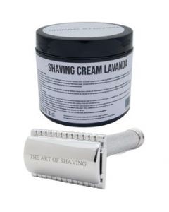 The Art Of Shaving Kit Crema De Afeitado Lavanda Razor Metal - 1