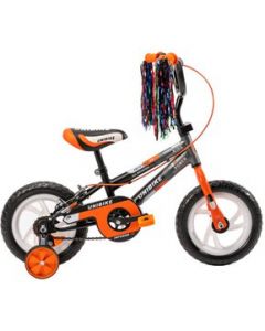 Bicicleta para Niños Rodada 12 Naranja con ruedas de entrenamiento Naranja - Naranja