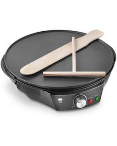 Crepera Raga Con Plato De Calentamiento De 30cm - Negro