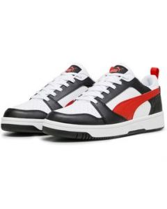 Tenis Puma Caballero Rebound Casuales Blanco/Negro/Rojo - 27.5