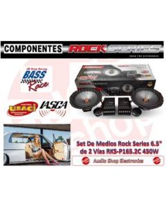 Set De Medios Rock Series 6.5" de 2 Vías RKS-P165.2C 600 Watts Max - CH