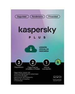 Kaspersky Antivirus Plus 3 dispositivos por 1 año