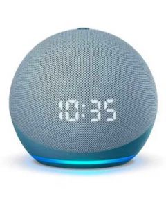 Nueva Echo Dot Reloj 4ta Gen - Bocina Inteligente Con Alexa Azul