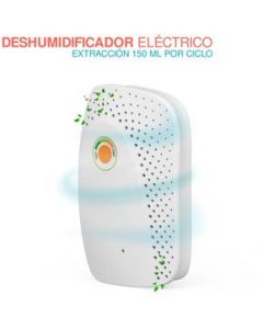 Deshumidificador Portatil 150ml Recargable Silencioso Ligero