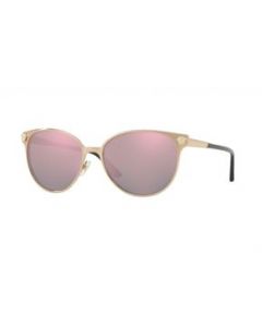 Lentes Versace Ve2168 1409/5R Round Metal Vino Con accesorios - MEDIANA