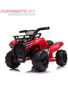 Cuatrimoto Mini Electrica Infantil Montable Recargable Niños - rojo