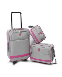 Set De Maletas Mc. Carthy Mod. SET-3 GRIS/ROSA - SIN TALLA