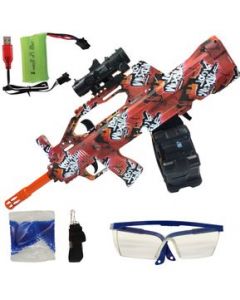 Pistola de Gel Automática Eléctrica,Niños Bolas Hidrogel M249 Rojo - Rojo