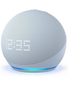 Bocina Echo Dot 5ta Generacion Con Reloj Azul