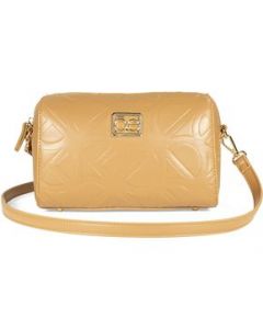 Bolsa Crossbody Cloe para Mujer Monograma Troquelado Camel - MEDIANA