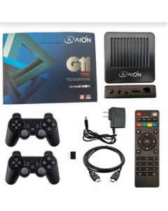 Consola Tv Gamebox Player Aion Negro 38000 Juegos 3D 4K C/2 Controles