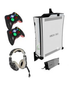 Soporte Base Xbox 360 2 Controles Audífonos Y Eliminador - SOP1