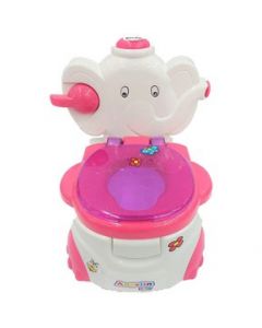 Baño Entrenador Musical para Niño Niña Dispensador de Papel - Rosa