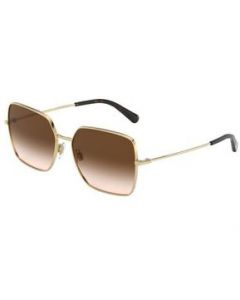 Lentes Dolce &amp; Gabbana DG2242 02/13 Square Shape Cafe degradado Dorado - MEDIANA