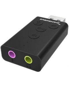 Adaptador de Sonido Estéreo 3D SABRENT AU-DDAB externo USB