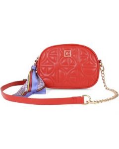 Bolsa Crossbody para Mujer Cloe Acolchada con Mascada Rojo - CHICA