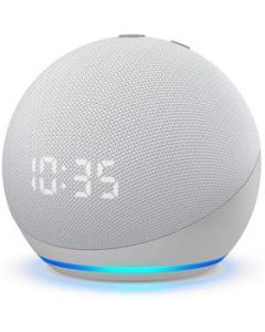 Nueva Echo Dot Reloj 4ta Gen - Bocina Inteligente Con Alexa Blanco