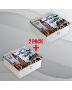 PACK 2 Caja organizadora de plástico con imagen de Big Ben