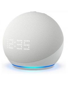 Bocina Inteligente Alexa Echo Dot 5a Generación  Con Reloj Blanca