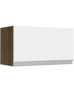 Alacena Madesa Glamy 60 cm 1 Puerta Basculante Marrón/Blanco - Marron/Blanco