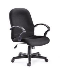 Sillón ADS Ejecutivo VALENTINA Medio Reclinable Tapiz Negro