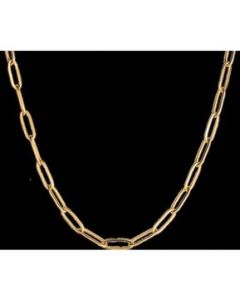 LUCKMAN Cadena Hombre Collar Acero Inoxidable Baño Oro 18k Roman