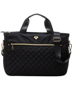 LuckyLy Tote Bolsa para Laptop Mujer hasta 15.6 Pulgadas, Crossbody  &ndash; Negro