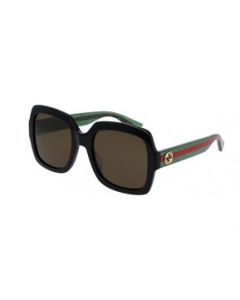 Lentes de sol Gucci Gg0036s 002 Square Shape Verde Negro - M