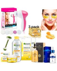 Colageno 24k  Acido Hialuronico Cepillo Facial Spa Limpieza Facial