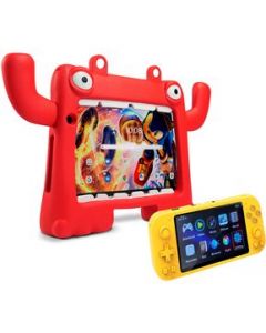 Tablet Vorago Pad 8 Kids 8" 4GB 64GB Android Roja + Consola Amarilla