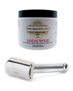 The Shaving Co Kit Crema Afeitado Sandalo Y Rastrillo Metal - 1