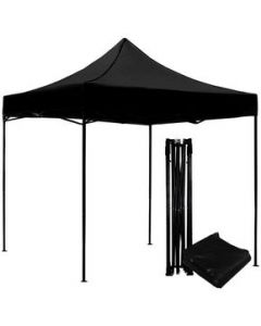 Carpa Toldo 3x3m Plegable Lona Impermeable 600D Negro