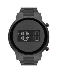 Reloj Digital Cloe Con Extensible De Acero Inoxidable Negro OE2333