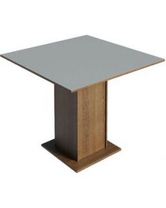 Mesa de Comedor Cuadrada Tablero de Madera Madesa 5363 Armable - Marrón/Gris