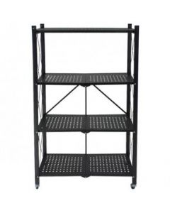 Estante Anaquel Organizador Plegable 4 Niveles Rack Negro