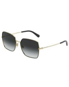 Lentes Dolce &amp; Gabbana DG2242 1334/8G Square Shape Negro Degradado - MEDIANA