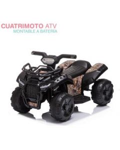 Cuatrimoto Mini Electrica Infantil Montable Recargable Niños - negro