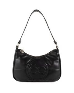 Bolsa Hobo Cloe para Mujer Acolchada Negro - MEDIANA