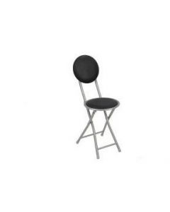 Silla plegable PU negro - &hellip;