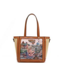 Bolsa Satchel Nicole Lee de tela con textura - Sisters Secret - UNITALLA