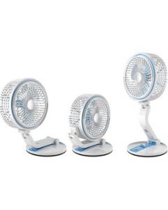 Ventilador Plegable Recargable Con Luz Led De Escritorio - Azul