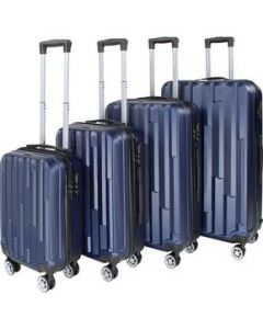 Juego 4 Maletas Set Viaje 4 Ruedas 360 Kit Ultra - Azul