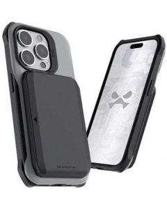 Funda GHOSTEK Exec para iPhone 15 PRO Gris con porta tarjetas