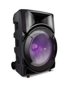 Bocina Vorago Ksp-300, bafle 8" BT c/micrófono, Recargable, Luz Led