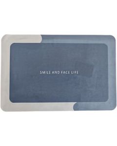 Alfombra Multifuncional Azul Smile And Face Life   78 Cm - 60 Cm