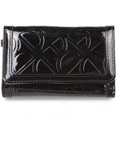 Cartera Flap Cloe para Mujer Charol con Maneral Negro