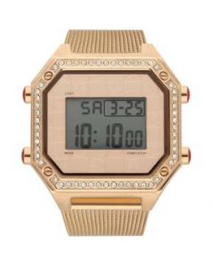 Reloj Digital Cloe Con Extensible De Mesh Color Oro Rosa OE2335