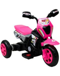 Motocicleta Montable para Niños 3 Ruedas Sonido,luz 6V Rosa - Rosa