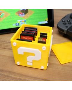 Caja Estuche Porta Juegos Nintendo Switch Y Sd - Amarillo