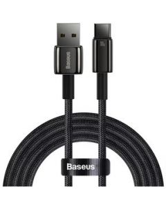 Baseus Tungsten Gold Fast Charging Data Cable USB to Type-C 100W 2m Black